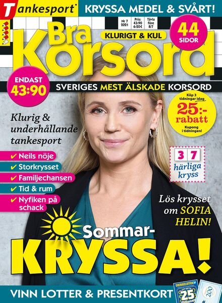 Bra Korsord – 03 juni 2021 Cover