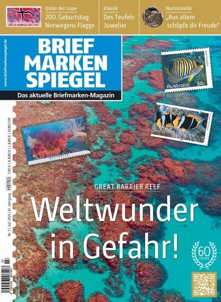 Briefmarken Spiegel – Juli 2021 Cover