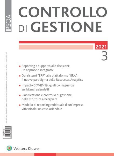 Controllo di gestione – Maggio-Giugno 2021 Cover