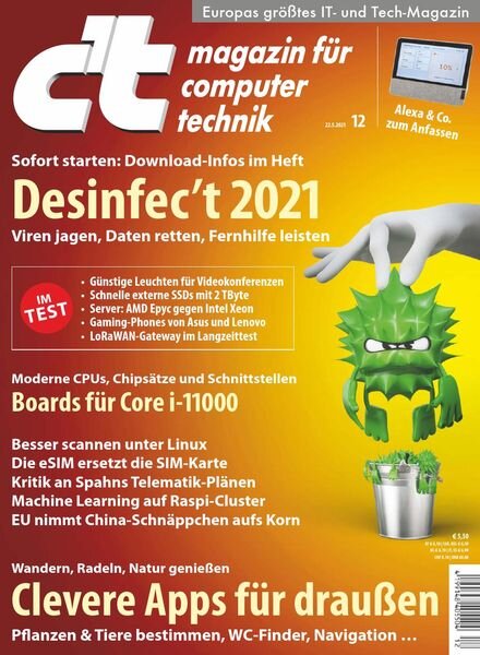 ct Magazin fur Computertechnik – 22 Mai 2021 Cover