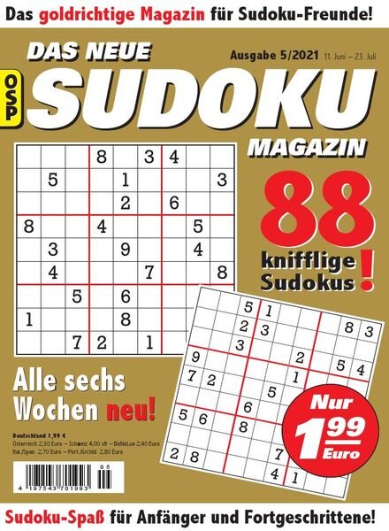 Das Neue Sudoku – Nr.5 2021 Cover