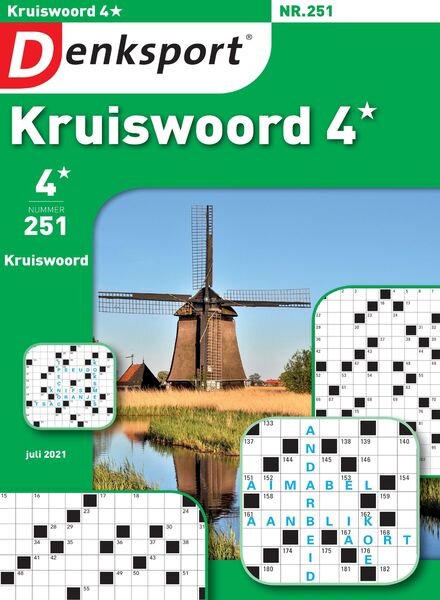 Denksport Kruiswoord 4 – juli 2021 Cover