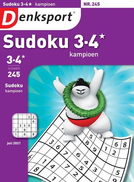 Denksport Sudoku 3-4 kampioen – 17 juni 2021 Cover