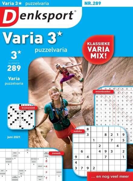 Denksport Varia 3 Puzzelvaria – 10 juni 2021 Cover