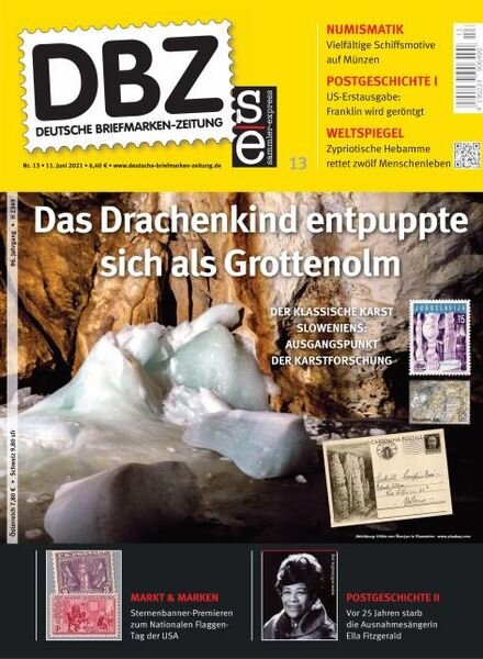 Deutsche Briefmarken-Zeitung – 11 Juni 2021 Cover
