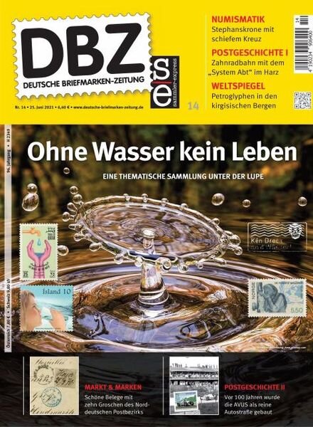 Deutsche Briefmarken-Zeitung – 25 Juni 2021 Cover