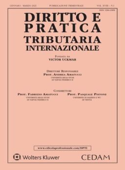 Diritto e pratica tributaria internazionale – Maggio 2021