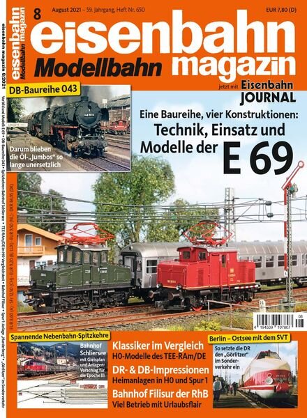 Eisenbahn Magazin – August 2021 Cover