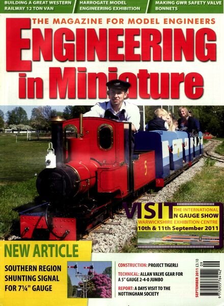 Engineering in Miniature – September 2011 Cover