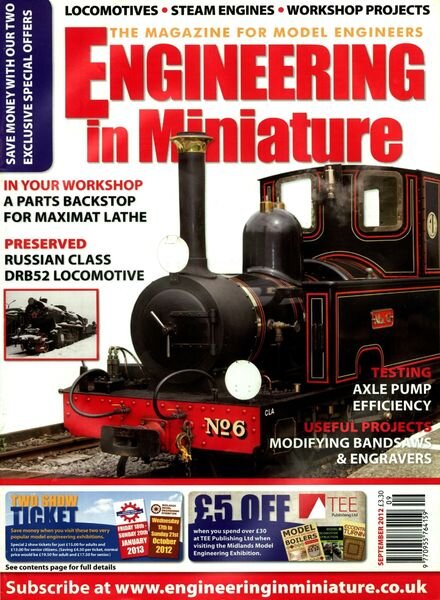 Engineering in Miniature – September 2012 Cover
