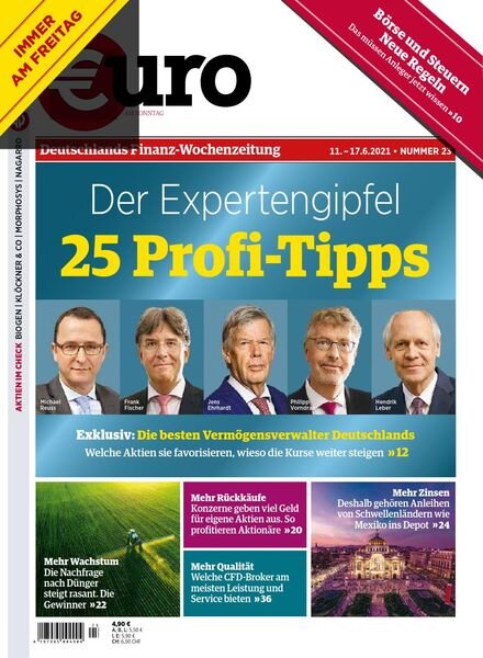 Euro am Sonntag – 11 Juni 2021 Cover