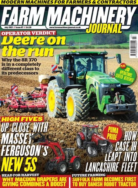Farm Machinery Journal – Issue 87 – July 2021 Cover