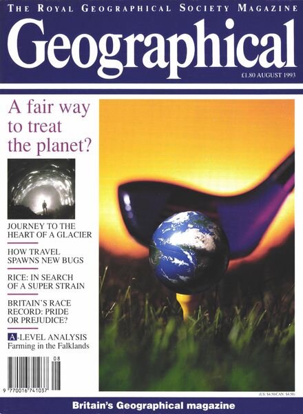 Geographical – August 1993 Cover