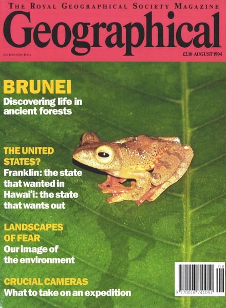 Geographical – August 1994 Cover