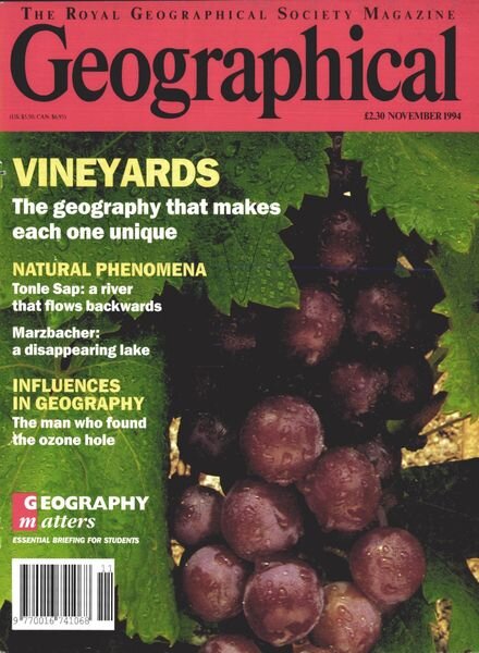 Geographical – November 1994 Cover