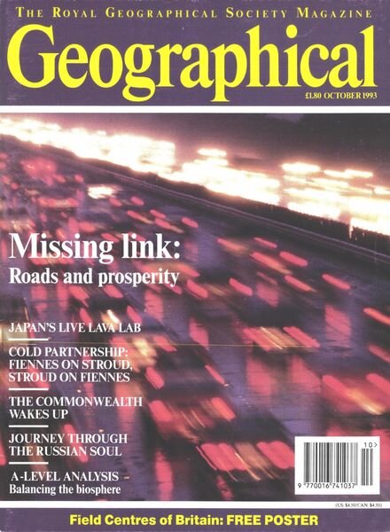Geographical – October 1993 Cover