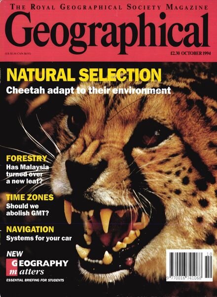 Geographical – October 1994 Cover