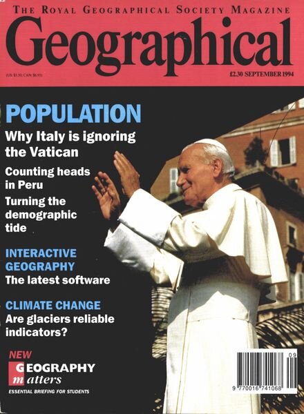 Geographical – September 1994 Cover