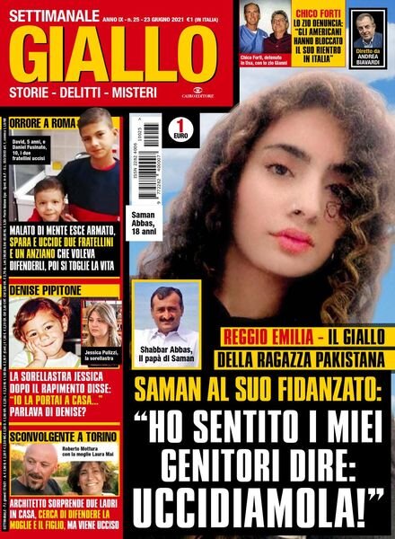Giallo – 23 Giugno 2021 Cover