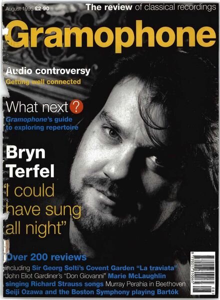 Gramophone – August 1995 Cover