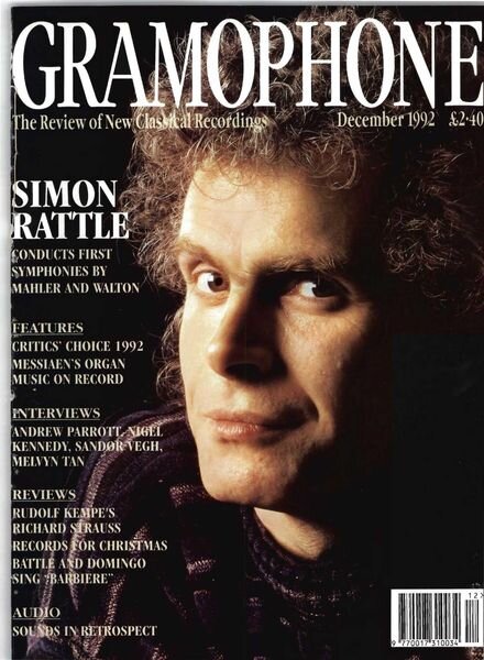 Gramophone – December 1992 Cover