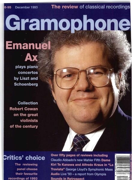 Gramophone – December 1993 Cover