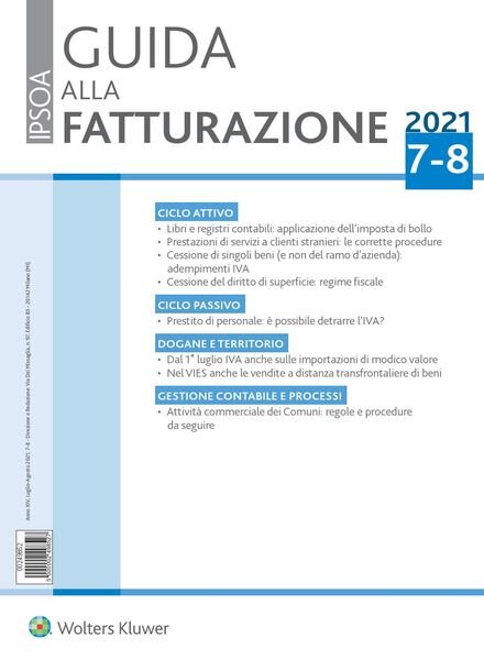 Guida alla Fatturazione – Luglio-Agosto 2021 Cover