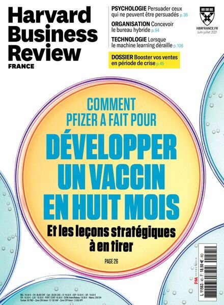 Harvard Business Review France – Juin-Juillet 2021 Cover