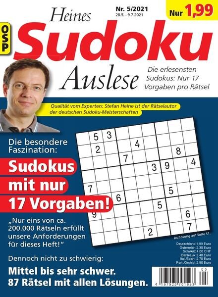 Heines Sudoku Auslese – Nr.5 2021 Cover