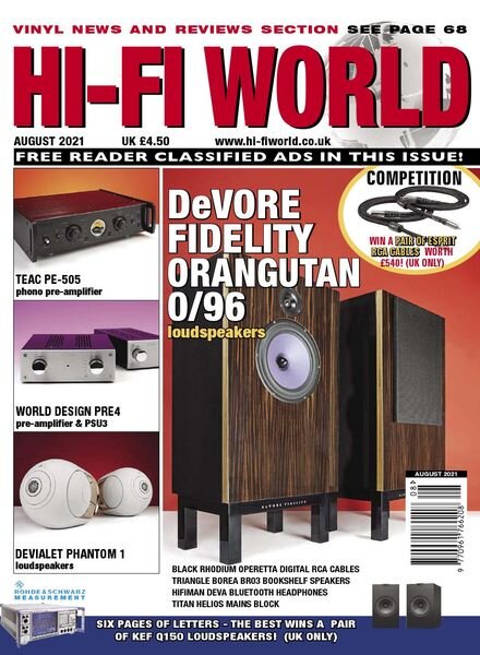 Hi-Fi World – August 2021 Cover