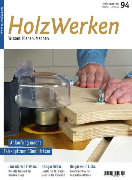 HolzWerken – Juli-August 2021 Cover