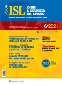 Igiene & Sicurezza del Lavoro – Giugno 2021