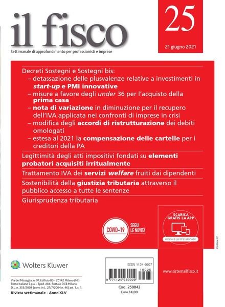 il fisco – 21 Giugno 2021 Cover
