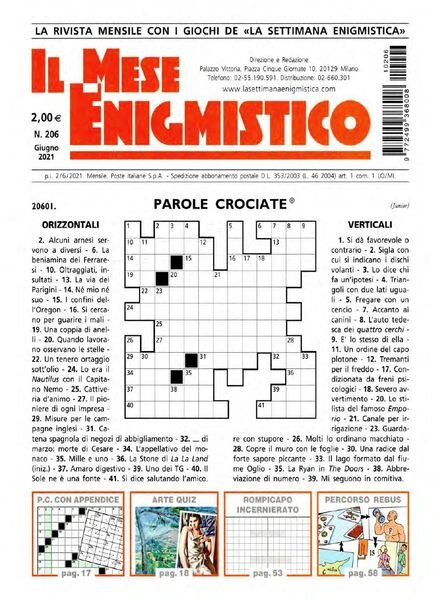Il Mese Enigmistico – Giugno 2021 Cover