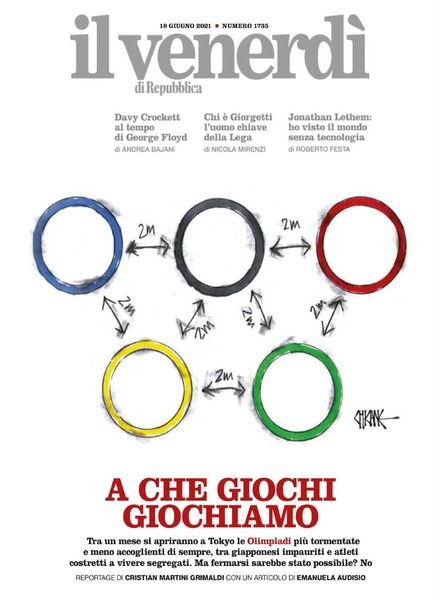 Il Venerdi di Repubblica – 18 Giugno 2021 Cover