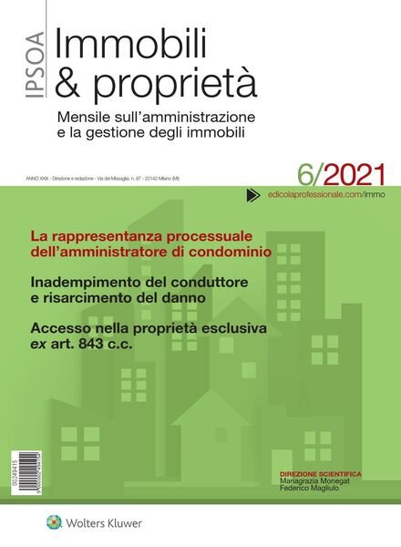Immobili & proprieta – Giugno 2021 Cover