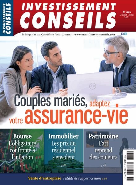 Investissement Conseils – Juillet-Aout 2021 Cover