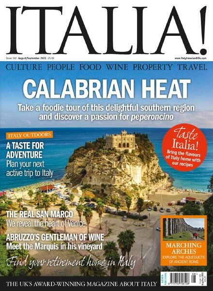 Italia! Magazine – August 2021 Cover