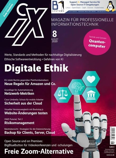 iX Magazin – August 2020 Cover