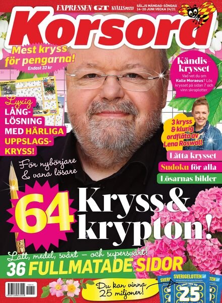 Korsord – 14 juni 2021 Cover