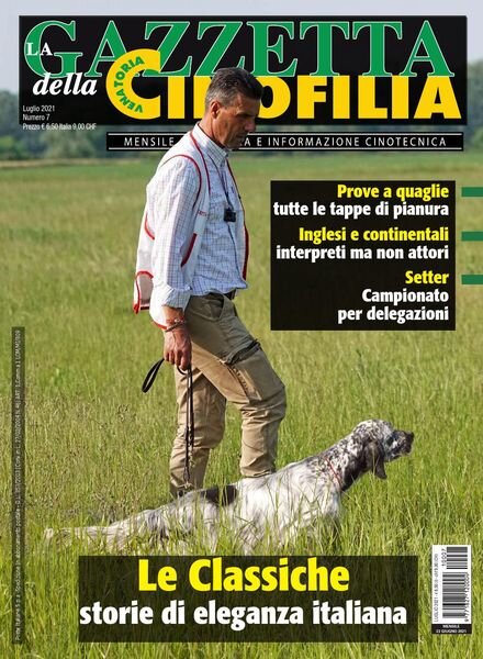 La Gazzetta Della Cinofilia Venatoria – Luglio 2021 Cover