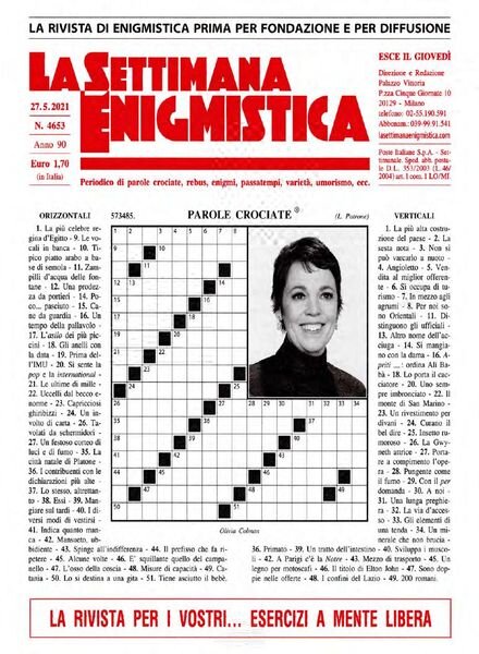 La Settimana Enigmistica – 27 Maggio 2021 Cover