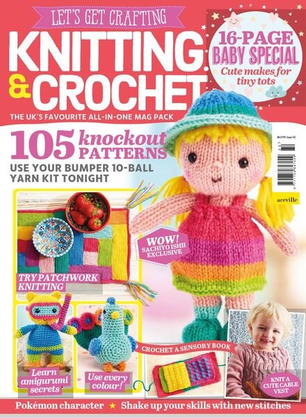 Let’s Get Crafting Knitting & Crochet – Issue 132 – June 2021 Cover