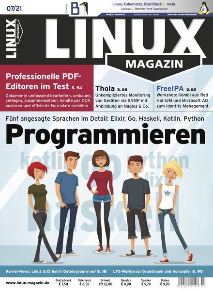 Linux Magazin germany – Juli 2021 Cover