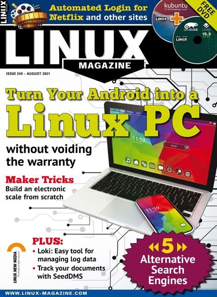 Linux Magazine USA – August 2021 Cover
