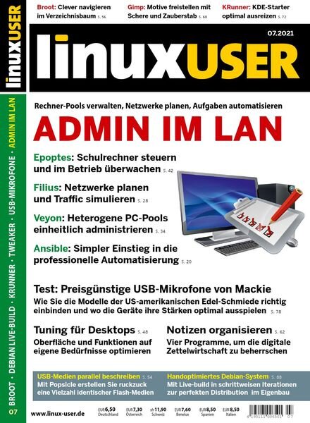 LinuxUser – Juli 2021 Cover