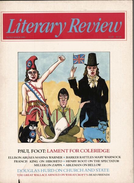 Literary Review – November 1989 Cover