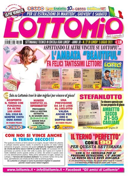 Lottomio del Lunedi – 5 Luglio 2021 Cover