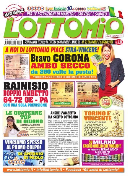 Lottomio del Lunedi – 7 Giugno 2021 Cover