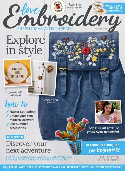 Love Embroidery – Issue 15 – June 2021 Cover